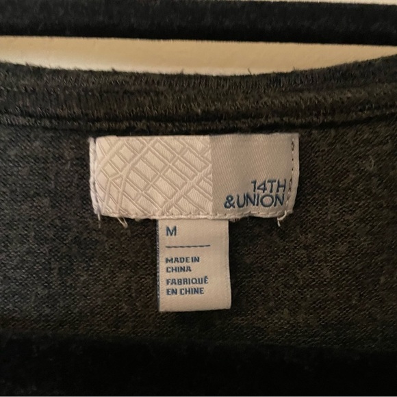 14th & Union Grey Ruffle Sweater - Picture 3 of 5